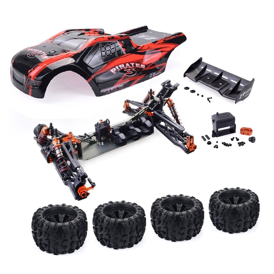 Rc Engine & Model Engine DIY | Zd Racing 9021-V3 1/8 4Wd 110Km/H Diy Brushless Rc Car Truggy Frame Kit - Kit Version