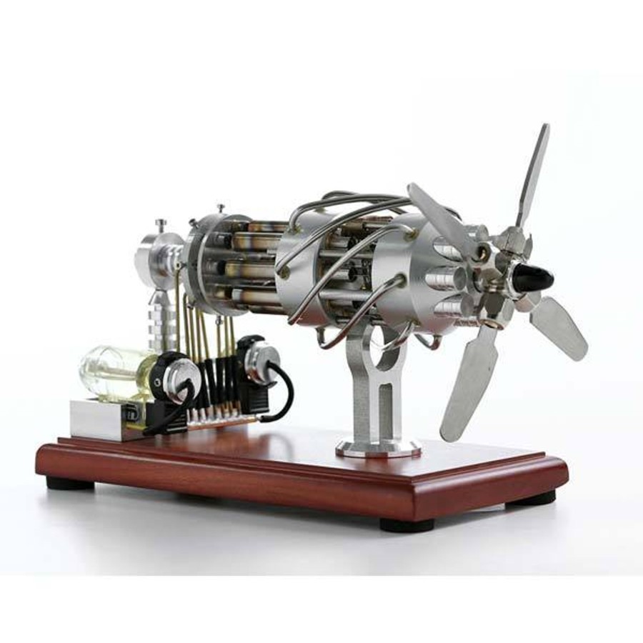 Model Engine enginediy Stirling Engine & Parts | 16 Cylinder Stirling Engine Double Tank Gas Powered Motor Stirling Engine Model Toy