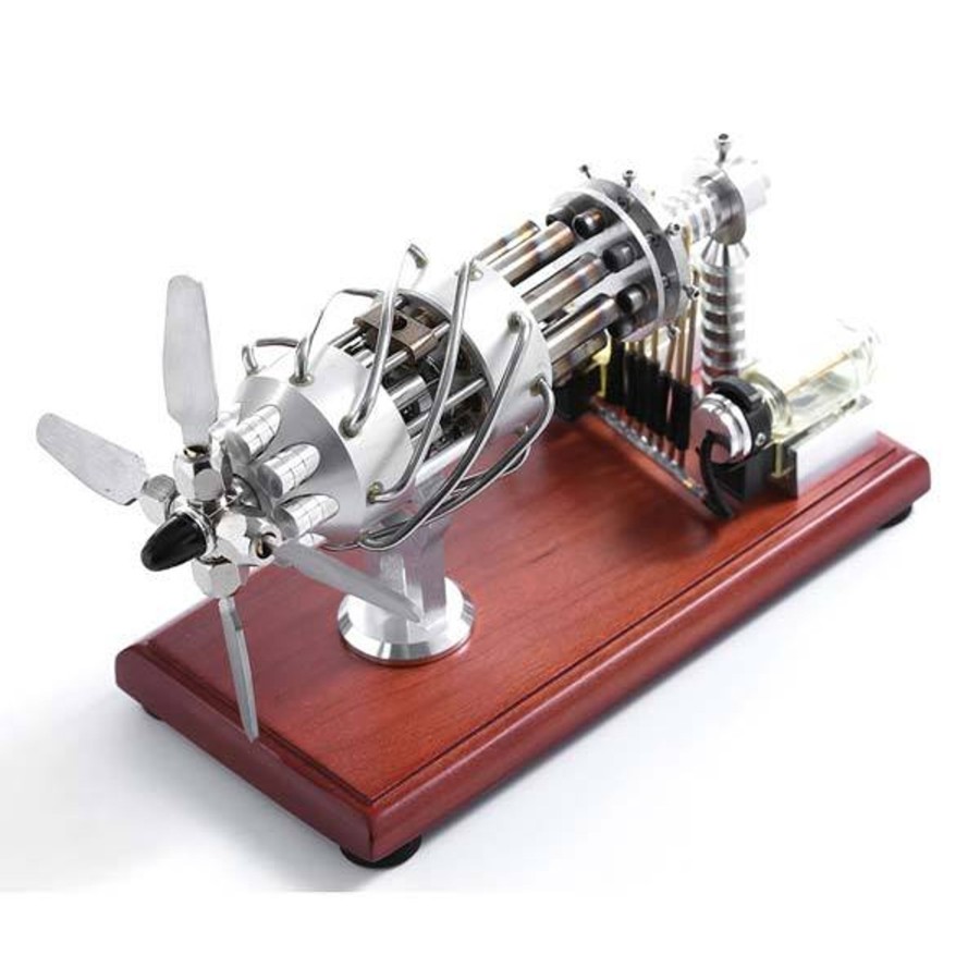 Model Engine enginediy Stirling Engine & Parts | 16 Cylinder Stirling Engine Double Tank Gas Powered Motor Stirling Engine Model Toy