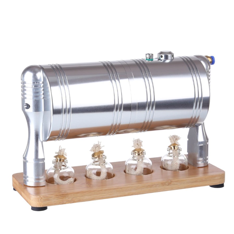 Stem Model enginediy | Steam Engine Model Kit Full Metal Steam Generator Steam Heating Boiler With 4 Alcohol Lamps