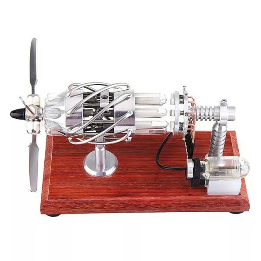 Model Engine enginediy Stirling Engine & Parts | 16 Cylinder Stirling Engine With Quartz Tube Collection Gift For Engineer-Upgrade