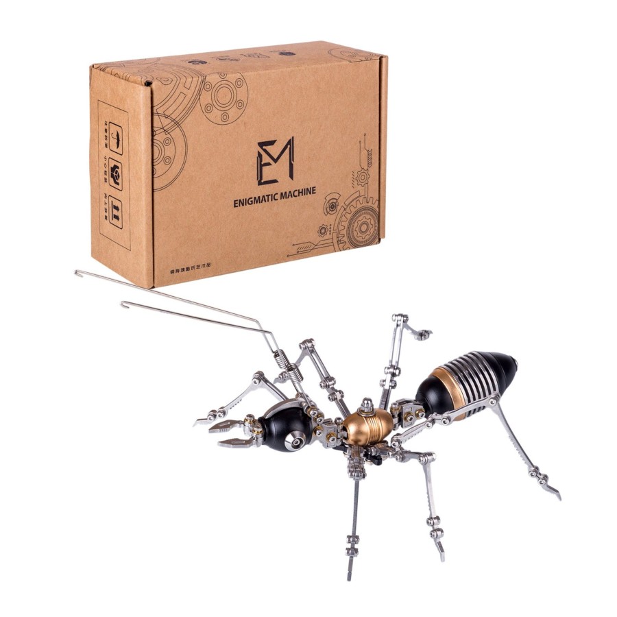 Diy Engine Engine DIY | 3D Metal Ant Model Kits, Diy Metal Puzzle, Assemble Model Jigsaw Kits-100 Pcs