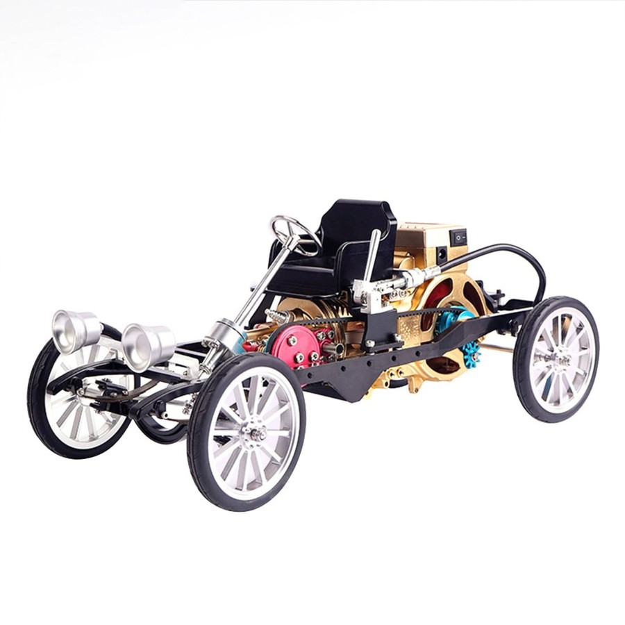 Diy Engine enginediy | Teching Car Engine Assembly Kit Single Cylinder Car Building Kit Toy Gift For Adult