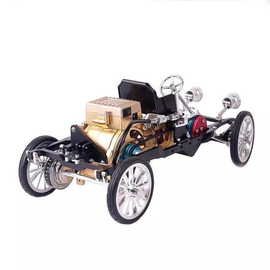 Diy Engine enginediy | Teching Car Engine Assembly Kit Single Cylinder Car Building Kit Toy Gift For Adult