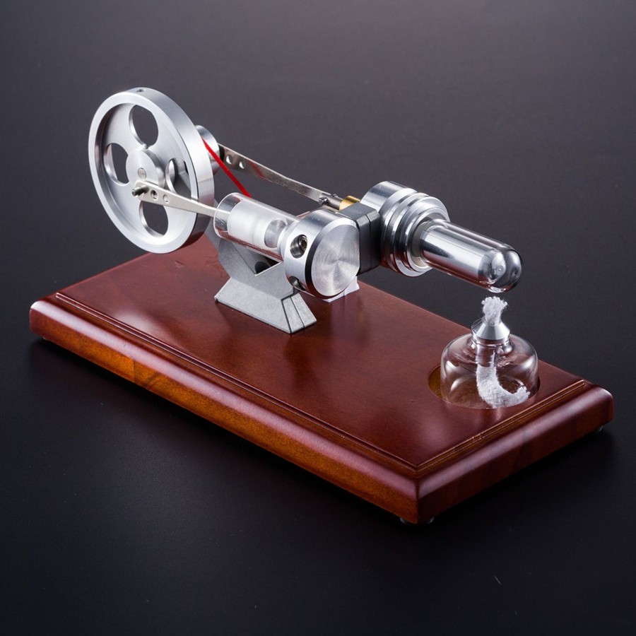 Model Engine enginediy Stirling Engine & Parts | Stirling Engine Model 4 Led Light Stirling Engine Electricity Power Generator Education Toy