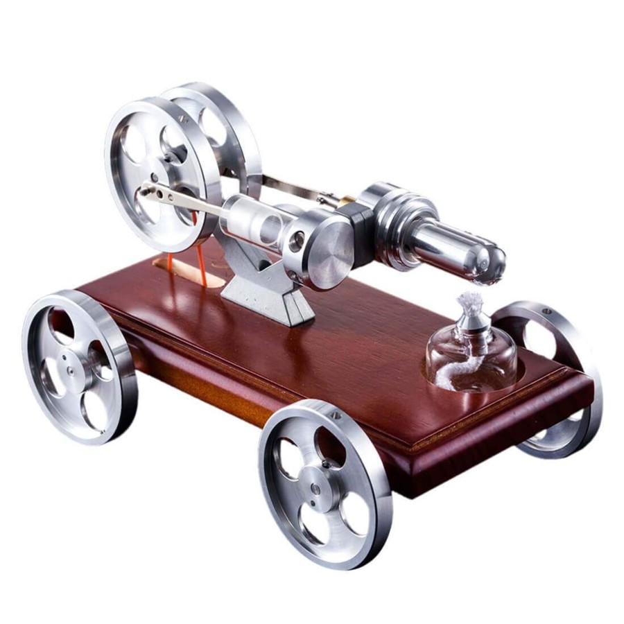 Diy Engine enginediy | Stirling Engine Car Model Diy Stirling Engine Vehicle Kit Toy Engine