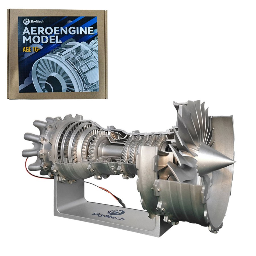 Model Engine enginediy | Skymech Trent 900 Turbofan Engine Model Kit - Build Your Own Jet Engine That Works - Working Aircraft Engine Model Educational Toy