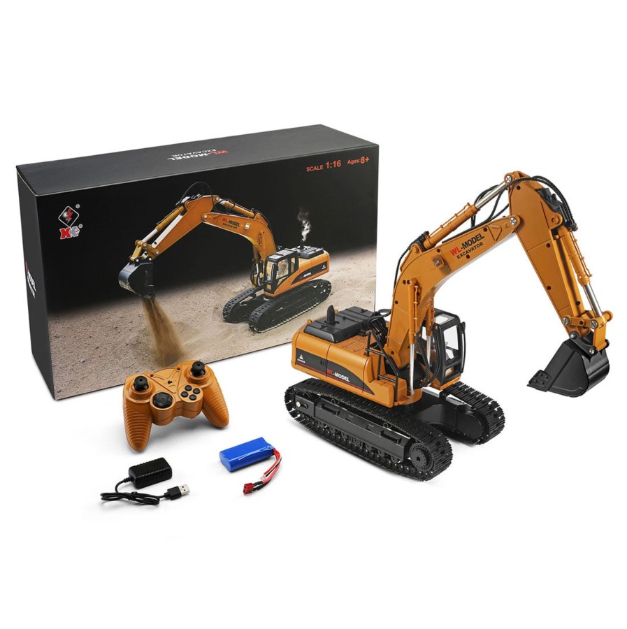 Rc Engine & Model Engine DIY | Wltoys 16800 1/16 Rc Excavator Remote Control Engineering Vehicle With Lighting Sound