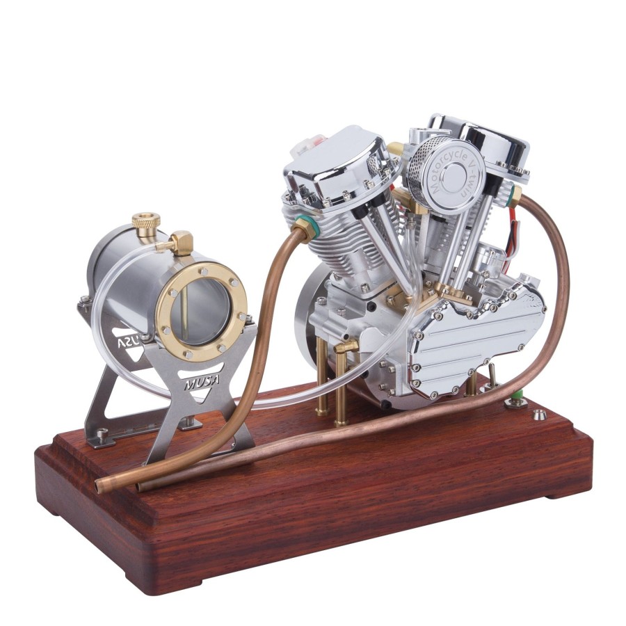 Model Engine enginediy | Cison Fg-Vt9 9Cc V2 Engine And Original Parts V-Twin 4-Stroke Air-Cooled Motorcycle Engine