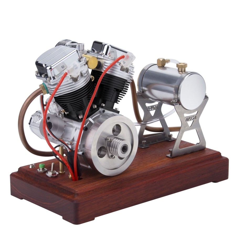 Model Engine enginediy | Cison Fg-Vt9 9Cc V2 Engine And Original Parts V-Twin 4-Stroke Air-Cooled Motorcycle Engine