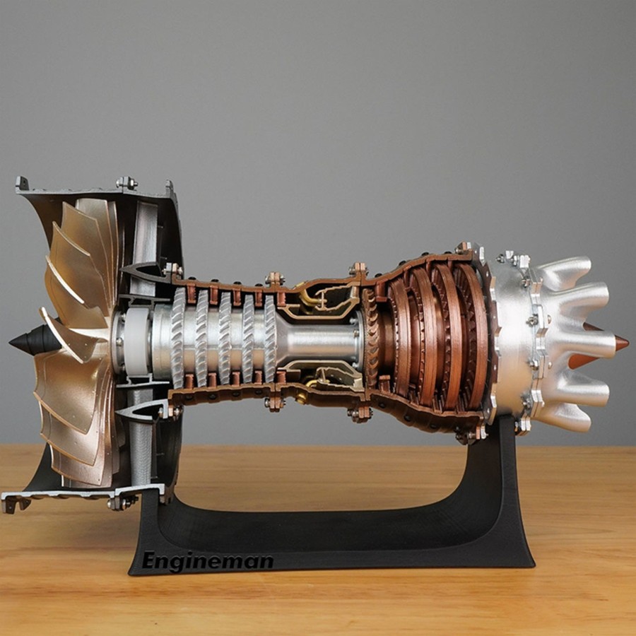 Rc Engine & Model enginediy | Skymech Trent 900 Aircraft Engine Model Kit - Build Your Own Jet Engine - 1: 20 Scale Turbofan Engine Mechanical Science Stem Toy