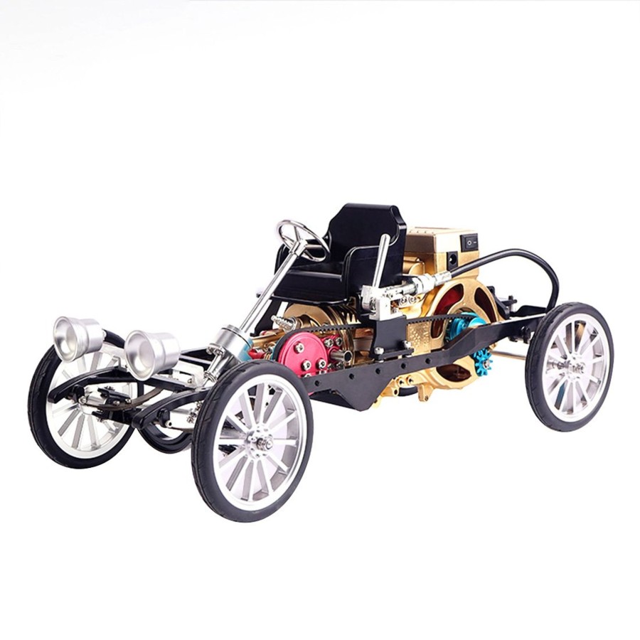 Diy Engine enginediy | Teching Car Engine Assembly Kit Single Cylinder Car Building Kit Toy Gift For Adult