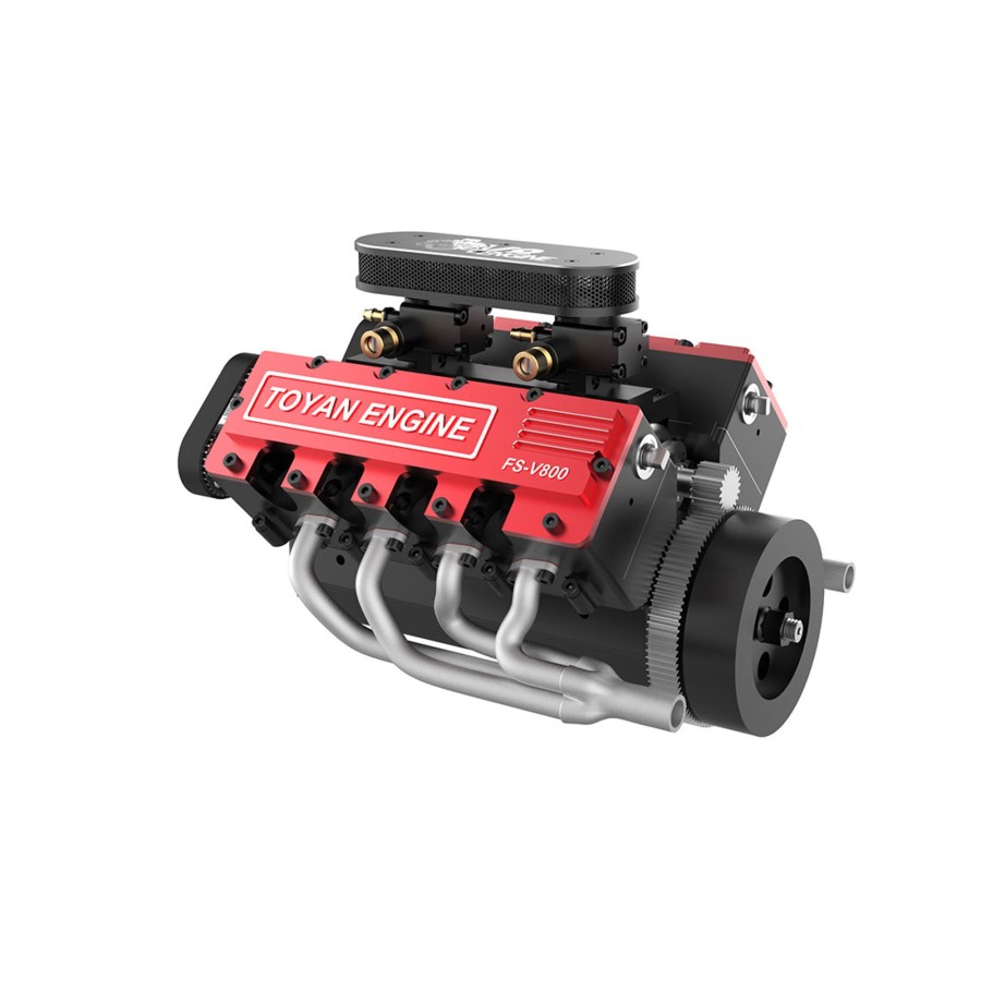 Model Engine enginediy | Toyan V8 Engine Fs-V800 28Cc Nitro Engine - Build Your Own V8 Engine - V8 Engine Model Kit That Works