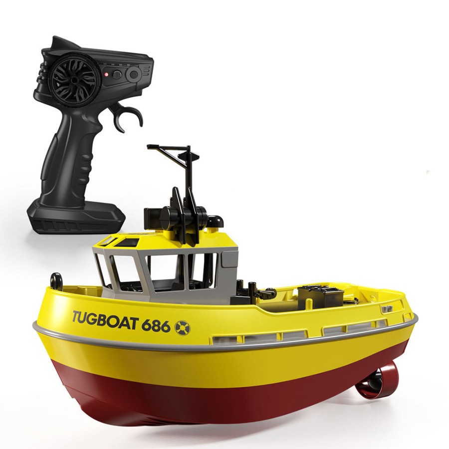 Rc Engine & Model enginediy | 1/72 2.4G Rc Electric Tugboat Model Remote Control Waterproof Boat For Pools Rivers Lakes