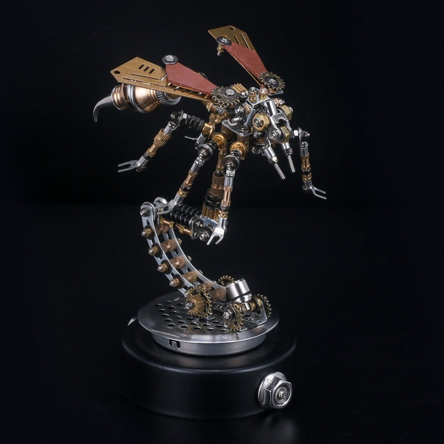 Diy Engine Engine DIY | 3D Puzzle Model Kit Mechanical Wasp With Holder