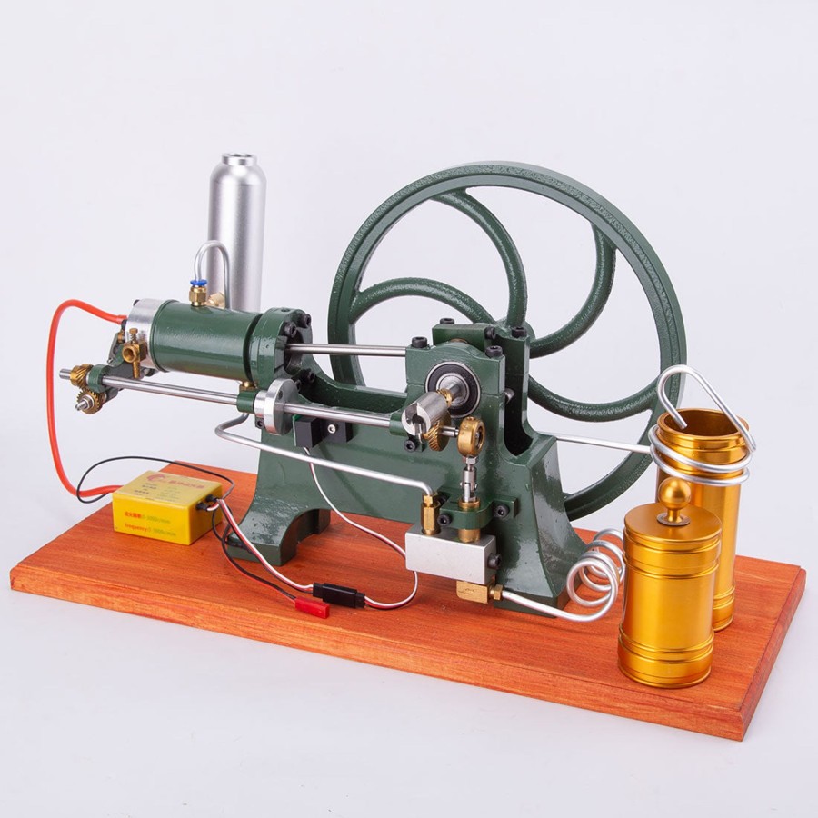 Rc Engine & Model enginediy | Retrol Horizontal Mill Engine Stationary Steam Engine Hot-Bulb Engine Look 4-Stroke Water-Cooling Gasoline Engine Ic Engine Model