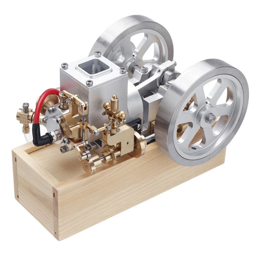 Model Engine enginediy | M92 Metal Horizontal Hit And Miss Water-Cooled Gasoline Engine Internal Combustion Engine Model With Flywheel Speed Limiter