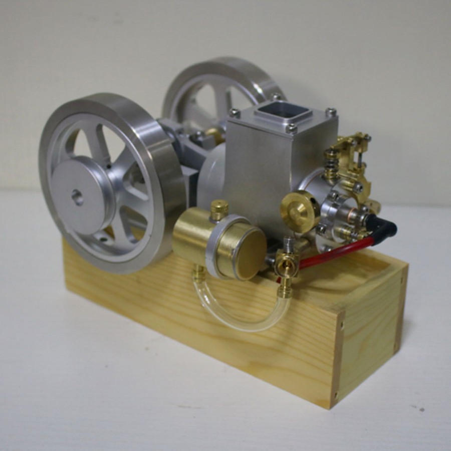 Model Engine enginediy | M92 Metal Horizontal Hit And Miss Water-Cooled Gasoline Engine Internal Combustion Engine Model With Flywheel Speed Limiter