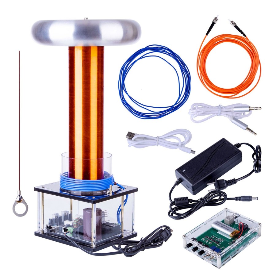 Stem Model enginediy | Musical Tesla Coil Singing Plasma Arc Speaker Thoramin Wireless Transmission Experiment Desktop Toy Model