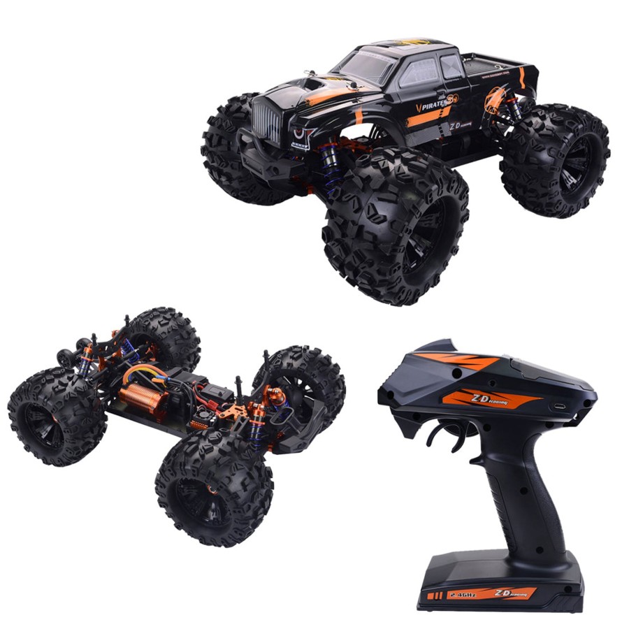 Rc Engine & Model Engine DIY | Zd Racing Mt8 Pirates3 1/8 2.4G 4Wd 90Km/H Brushless Motor Rc Car Monster Off-Road Truck - Rtr Version