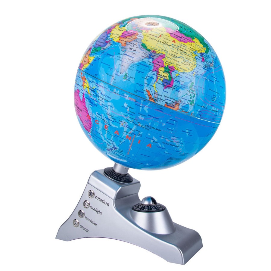 Diy Engine enginediy | Teching Rotating World Globe For Kids With Stand, Colorful Easy-Read High Clear Map, Light Up Globe Lamp Educational Desktop Display Stem Toy