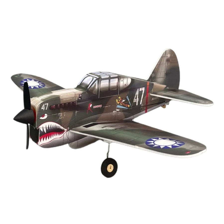 Rc Engine & Model EngineDIY | Minimumrc P-40 Warplane, 2.4G Rc, 4Ch, Fixed-Wing Airplane Model, Art-Tech Toy