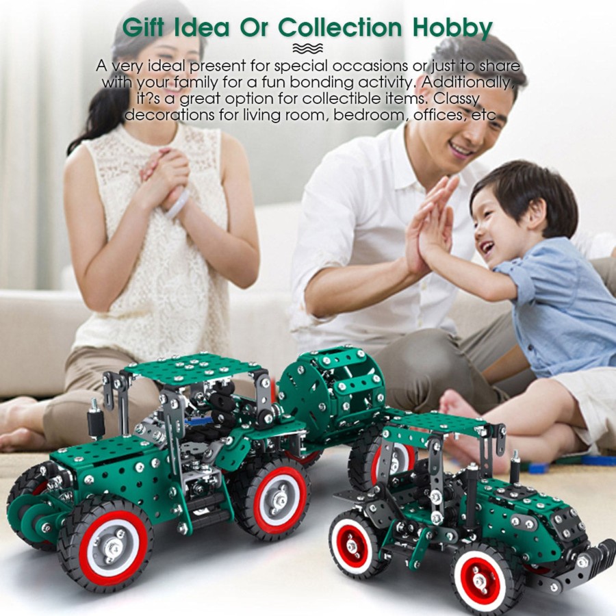 Diy Engine Engine DIY | 3D Metal Puzzle Diy Metal Assembly Toy Agricultural Series Combination-1375Pcs+