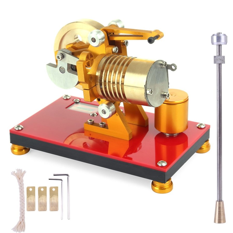 Model Engine enginediy Stirling Engine & Parts | Saihu Sh-05 Vacuum Engine Fame Eater Engine 2000Rpm Flame Licker Engine Model Educational Toy