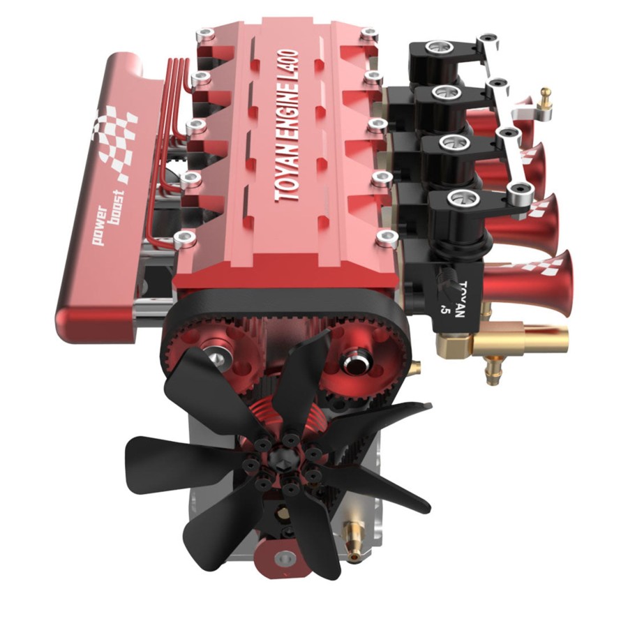 Model Engine enginediy | Toyan Fs-L400 Engine 14Cc Inline 4 Cylinder 4 Stroke Nitro Engine Model - Assembled