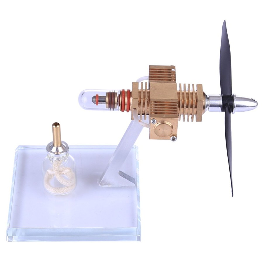 Model Engine enginediy Stirling Engine & Parts | Aircraft Stirling Engine Mini Pocket Stirling Engine Power Generator Engine Model Toy