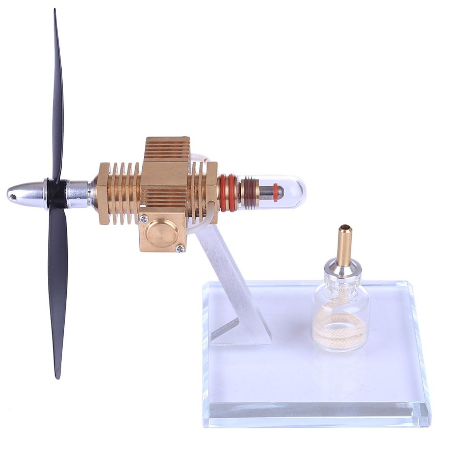 Model Engine enginediy Stirling Engine & Parts | Aircraft Stirling Engine Mini Pocket Stirling Engine Power Generator Engine Model Toy