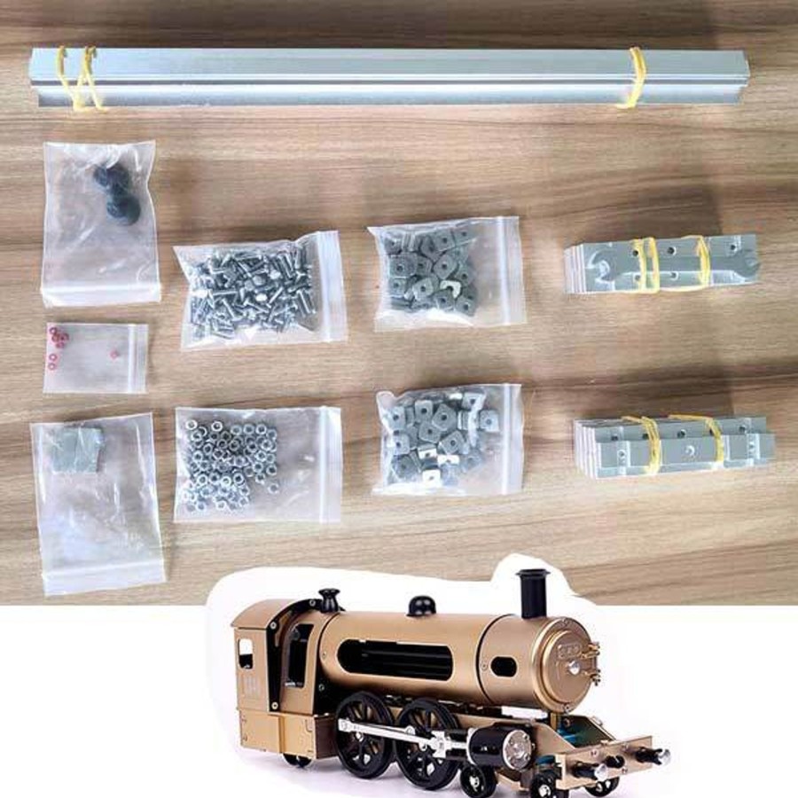 Accessories Engine DIY | Diy Metal Rail Track Accessory For Teching Steam Train Assembly Engine