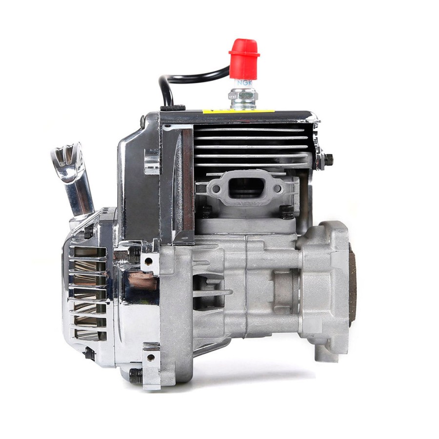 Rc Engine & Model enginediy | 32Cc Single-Cylinder Two-Stroke Four-Point Fixed Easy-Start Engine For 1/5 Rc Gasoline Model Car - Baja Chrome Appearance Type