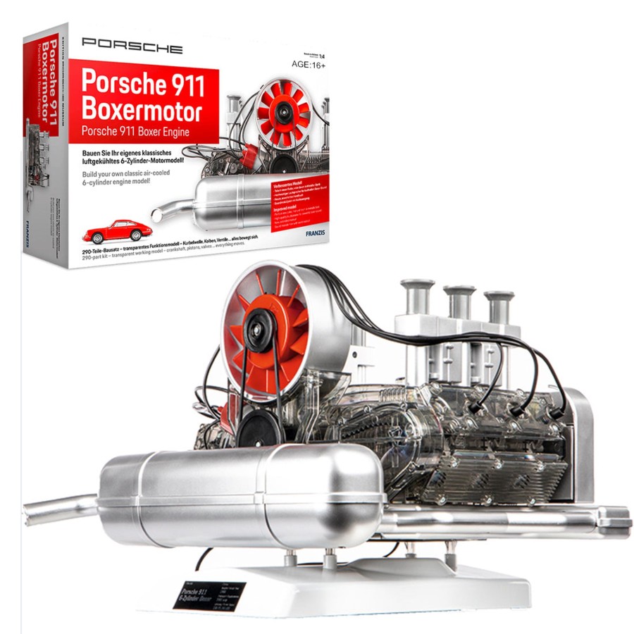 Stem Model enginediy | Porsche 911 Boxer Engine Model Kit - Build Your Own Engine Model That Works - Classic Air-Cooled 6-Cylinder Engine Model