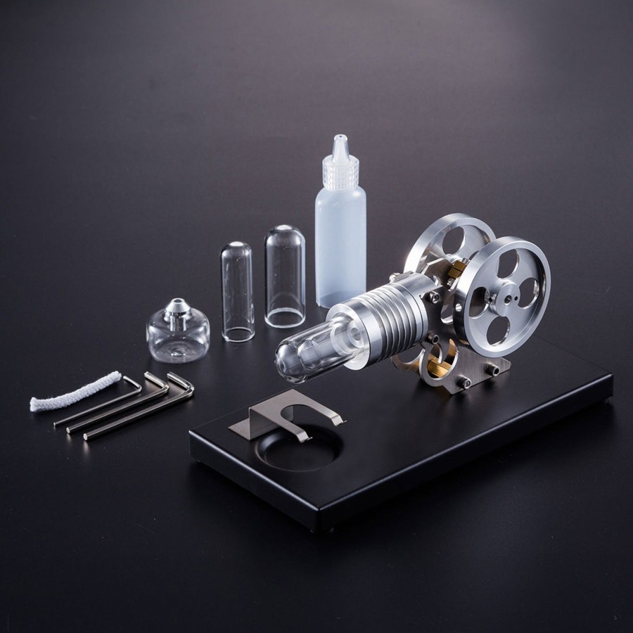 Model Engine enginediy Hot Air Stirling Engine | Manson Hot Air Stirling Engine External Combustion Engine Model Stem Science & Education Toy