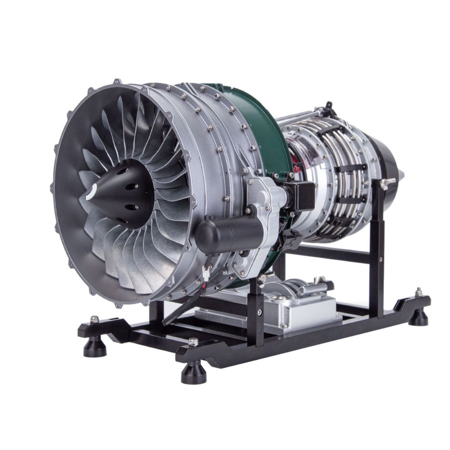 Diy Engine enginediy | Turbofan Engine Model Kit That Works - Build Your Own Turbofan Engine - Teching 1/10 Full Metal Dual-Spool Turbofan Engine Aircraft Jet Engine Model 1000+Pcs