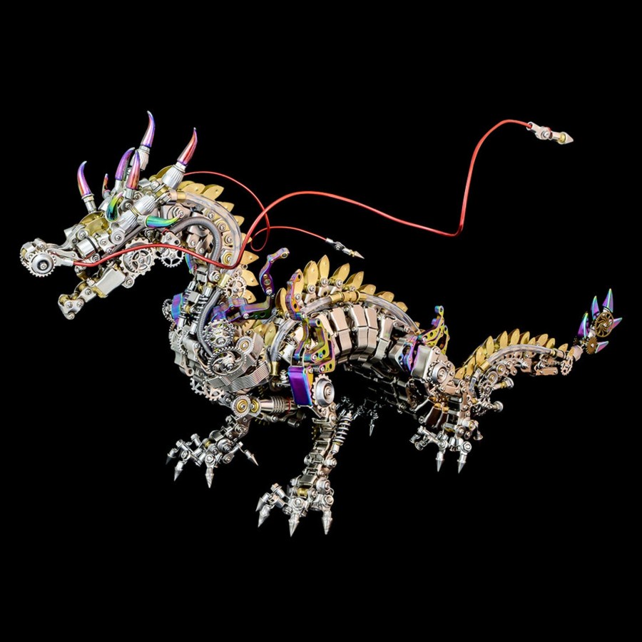 Diy Engine enginediy | 3D Metal Mechanical Dragon Crafts Diy Assembly Model Kit Art Device For Kids, Teens And Adults-2030+Pcs