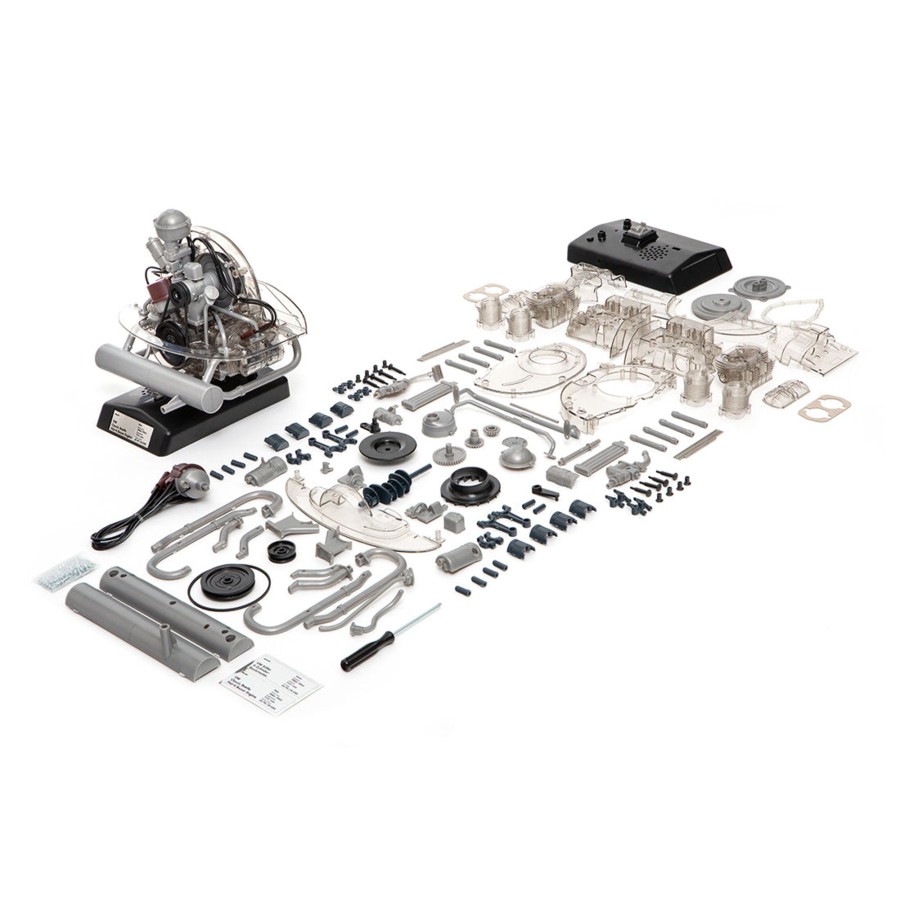 Model Engine enginediy | Franzis Vw Flat-Four Engine Model Kit - Build Your Own 4 Cylinder Engine That Works - Volkswagen Beetle Diy Assembly Kit