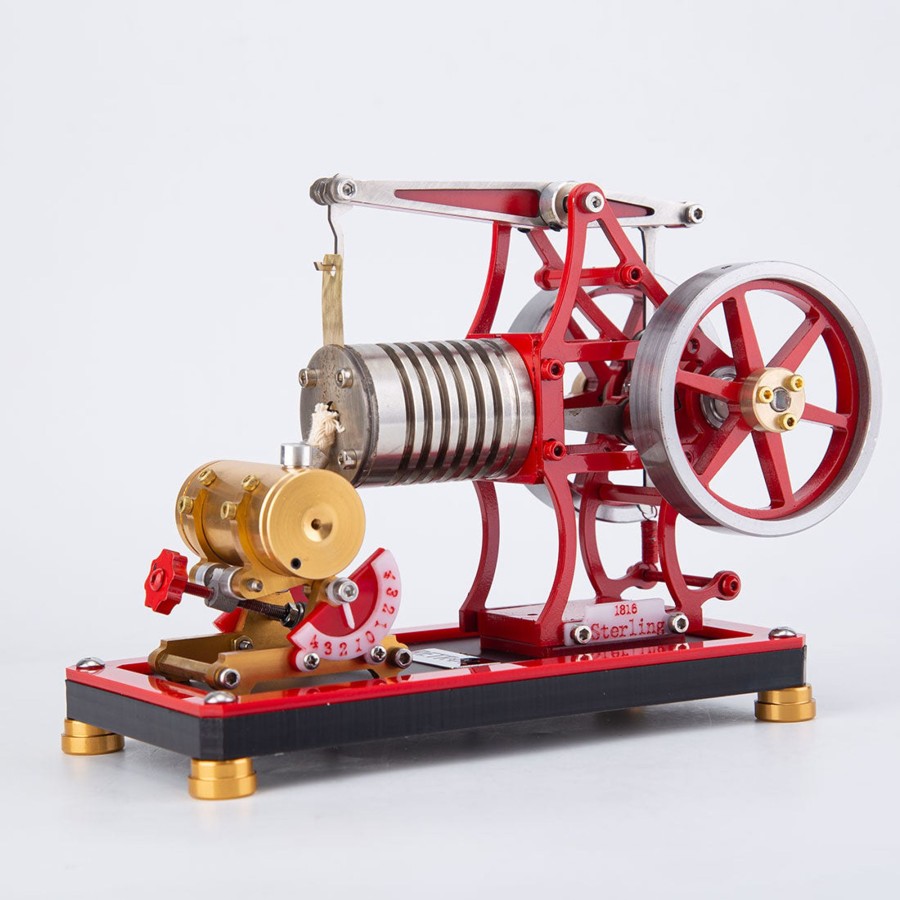 Model Engine enginediy Vacuum Engine | Retrol Ve-01 Crossbeam Vacuum Engine Model Flame Eater External Combustion Engine Educational Toys Gifts