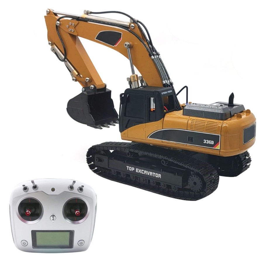 Rc Engine & Model Engine DIY | 1/18 2.4G Rc Excavator Radio Control Hydraulic Excavator Construction Model With 7800Mah Lithium Battery - Rtr