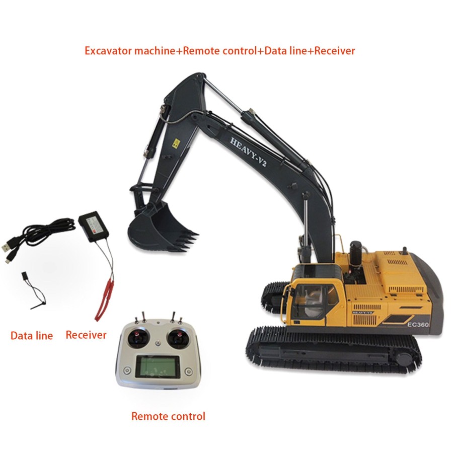 Rc Engine & Model Engine DIY | Jdmodel Jdm-106 1/14 V2 Electric Rc Hydraulic Heavy Excavator Navvy Radio Engineering Control Construction Vehicle Model