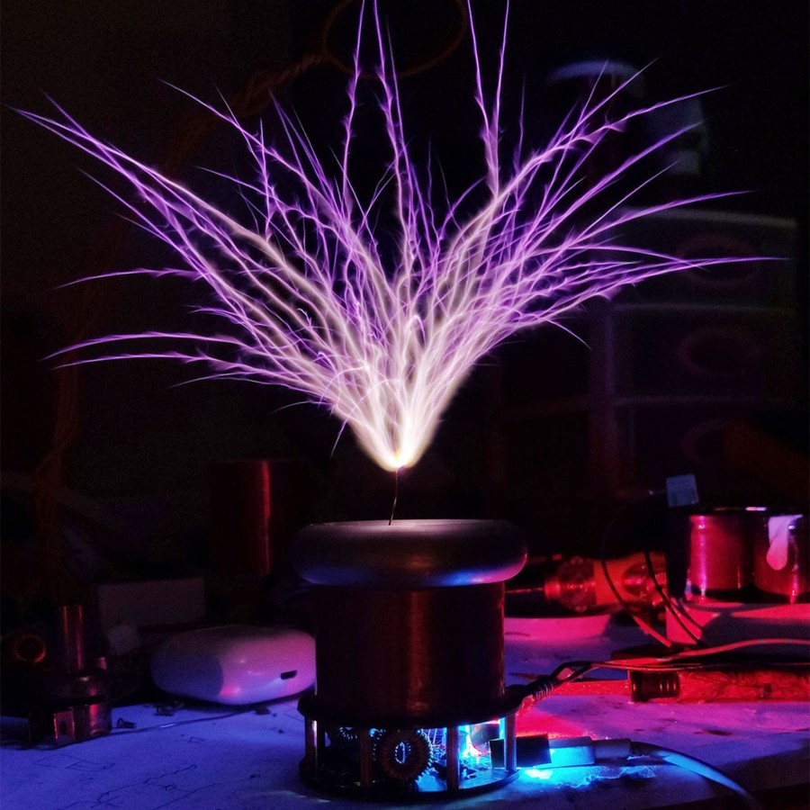 Stem Model enginediy | Sstc Mini Bluetooth Music Tesla Coil Plasma Loudspeaker With Dual Power Supply