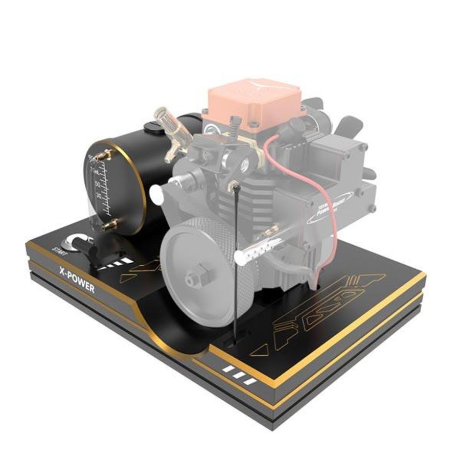 Rc Engine & Model enginediy | Toyan Engine Base Mount For Fs-S100 Fs-S100G Full Metal Bracket With Tank, Battery Box, One Key Start Button, Ect.