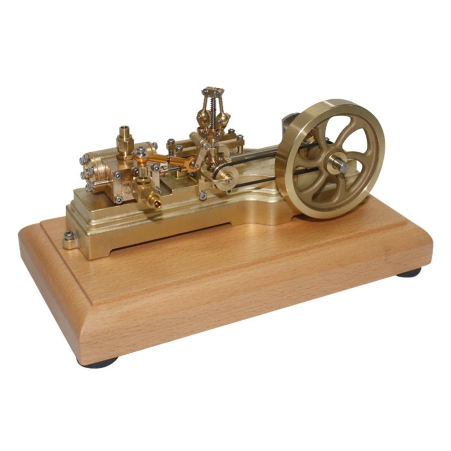 Rc Engine & Model enginediy | S10 1.7Cc Mini Retro Horizontal Single-Cylinder Reciprocating Double-Acting Mill Steam Engine Model Toys With Speed Reducer