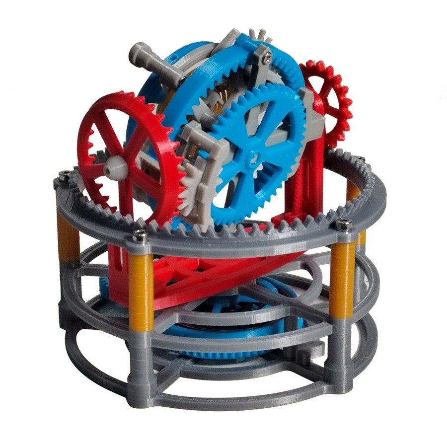 Stem Model enginediy | 3D Printed Tourbillon Clock Movement Assembly Model Physics Experiment Teaching Model Educational Toy