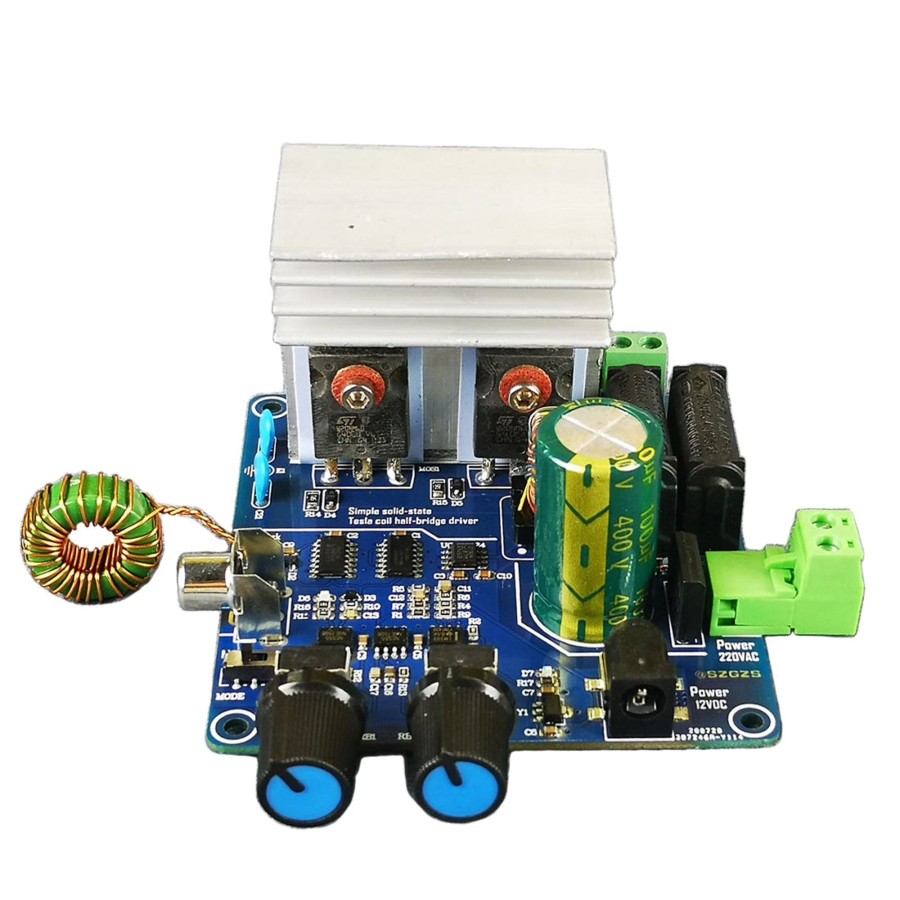 Stem Model enginediy | Sstc Solid State Tesla Coil Half-Bridge Integrated Driver Board Experimenting Device Teaching Tool Educational Toy