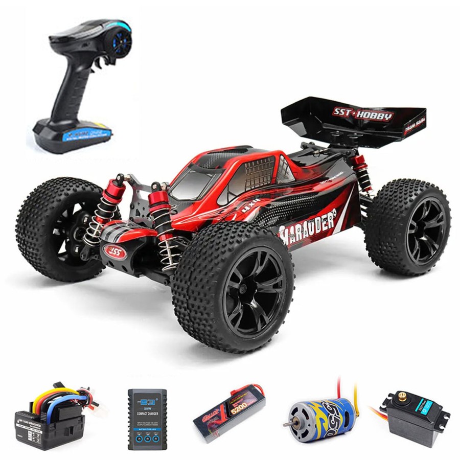 Rc Engine & Model Engine DIY | Sst 1937Pro 1:10 2.4G Rc Car 40Km/H High Speed Electric 4Wd Brushed Remote Control Off-Road Vehicle