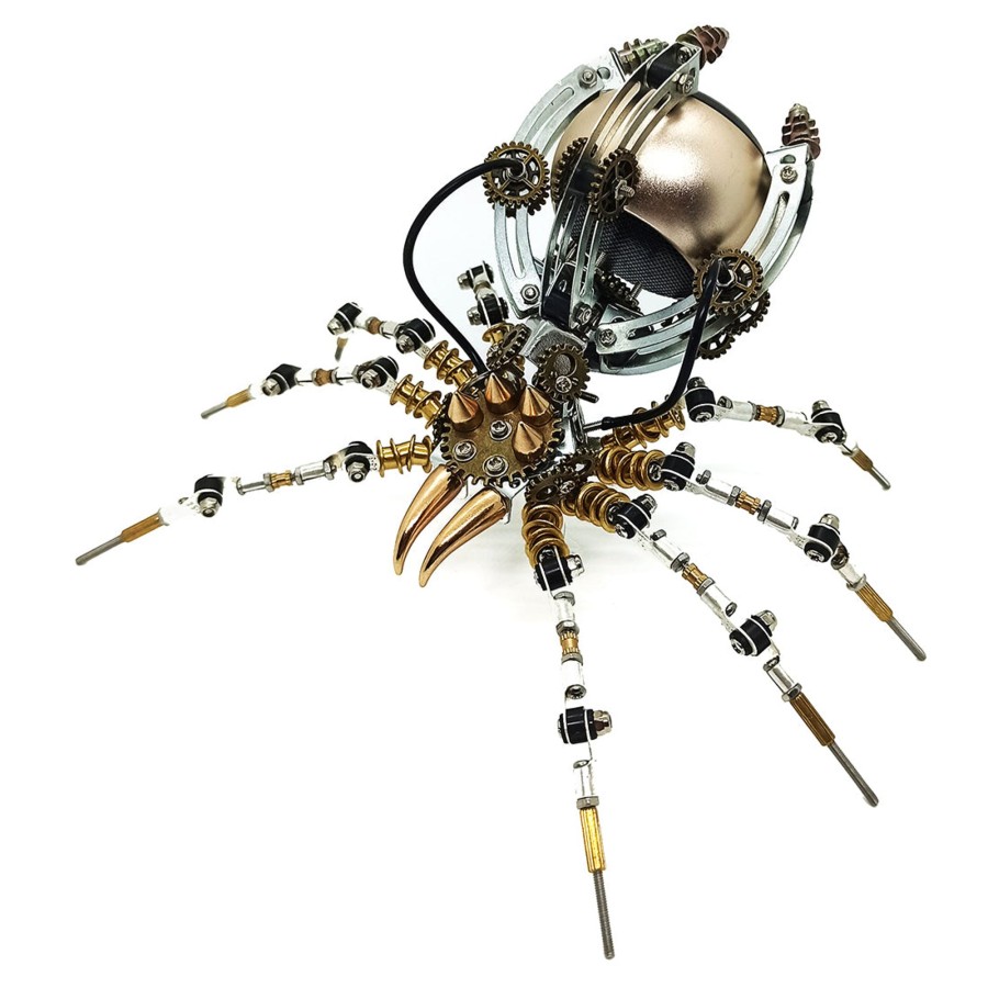 Diy Engine enginediy | 512Pcs Metal Steampunk Mechanical Spider Bluetooth Speaker Model Kit