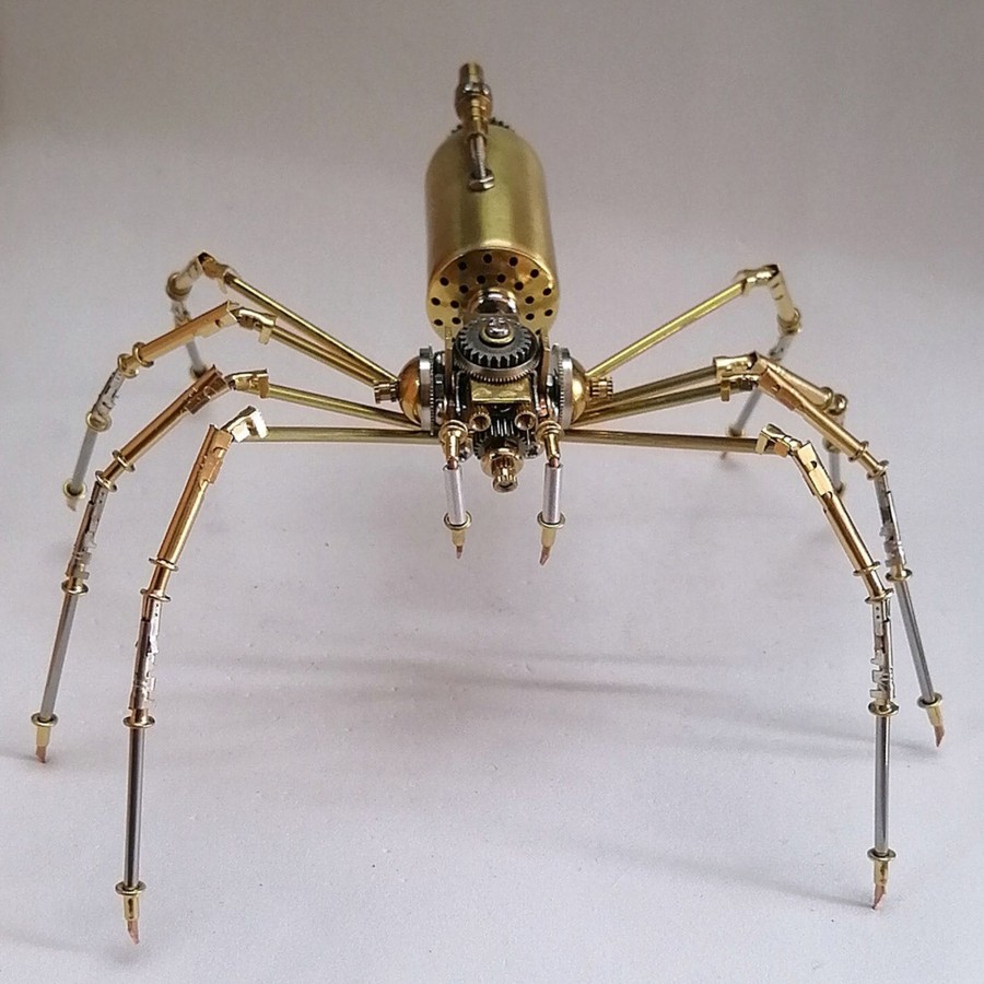 Diy Engine enginediy | Diy Metal Assembly 3D Mini Spider Model Steampunk Puzzle Toy Set 183Pcs