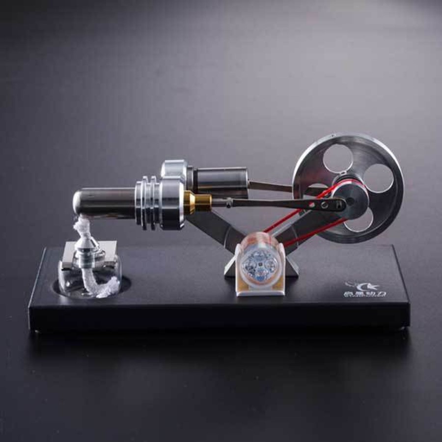 Diy Engine enginediy | Stirling Engine Kit Unassembled Engine Kit Electricity Generator With 4 Led Light - Perfect Gift Choice